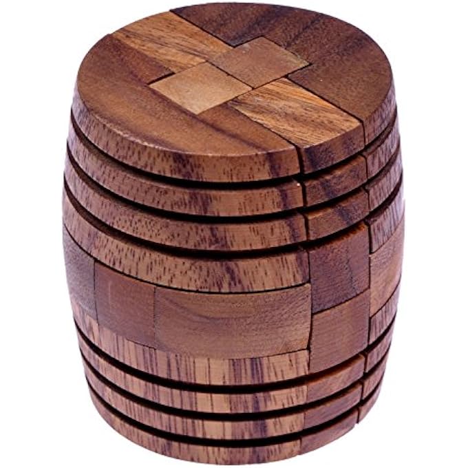 BARREL - BARREL - 3D PUZZLE - THINKING GAME - PUZZLE GAME - PATIENCE GAME - LOGIC GAME MADE OF WOOD - Image 1